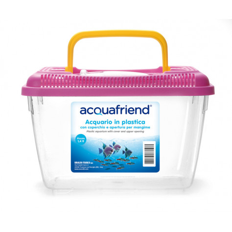 ACQUAFRIEND TRASPORTINO-ACQUARIO C-COPERCHIO IN PLASTICA S 21,5X13,5X14 CM 200 G 2,7 L