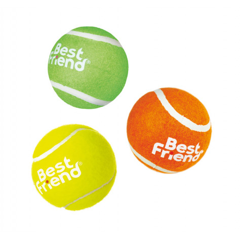 BEST FRIEND TENNIS FIT 3 PALLINE TENNIS GIALLO, VERDE, ARANCIONE 6,4 CM