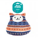 BEST FRIEND GIOCO CANE GATTO IN MAGLIA ROMEO VERDE  BEIGE 15X10X4CM