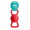 BEST FRIEND PLAYER ONE PALLA CON MANIGLIA GIOCO IN TPR ROSSO 17X8 CM