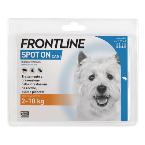 FRONTLINE-SPOTON PER CANI PICCOLI 4 PIPETTE 0,67ML