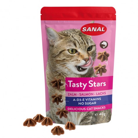 SANAL TASTY STARS SALMONE, GATTI 40 G