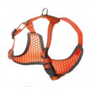 PETTORINA NYLON FLUO C/BANDE CATARIFRANGENTI S - 32-40/32-45CM