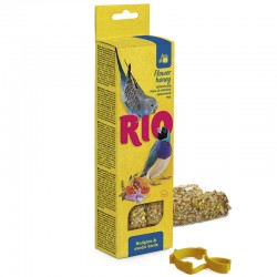 RIO 2 STICK PER PAPPAGALLINI,UCCELLI ESOTICI MIELE 80 G