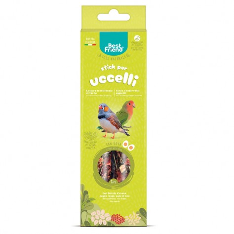 BEST FRIEND 2 PEZZI STICK PER UCCELLI 85G UOVA